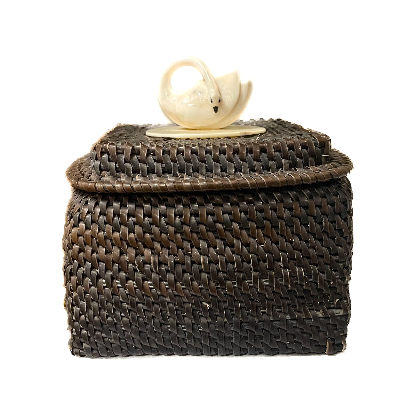 Adam Tooyuk Baleen Basket with Swan - 5"