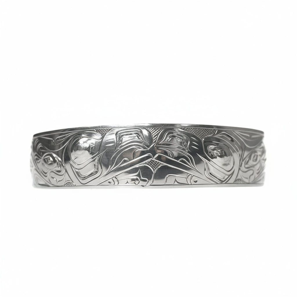 Tammy Owens Bracelet Silver 1/2" - Lovebirds
