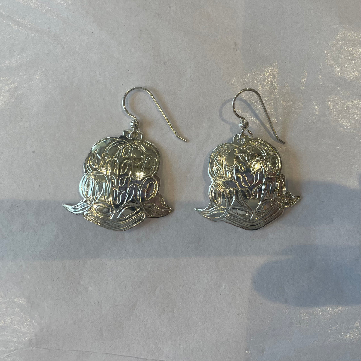 Gene Chilton Earrings Silver - Frog