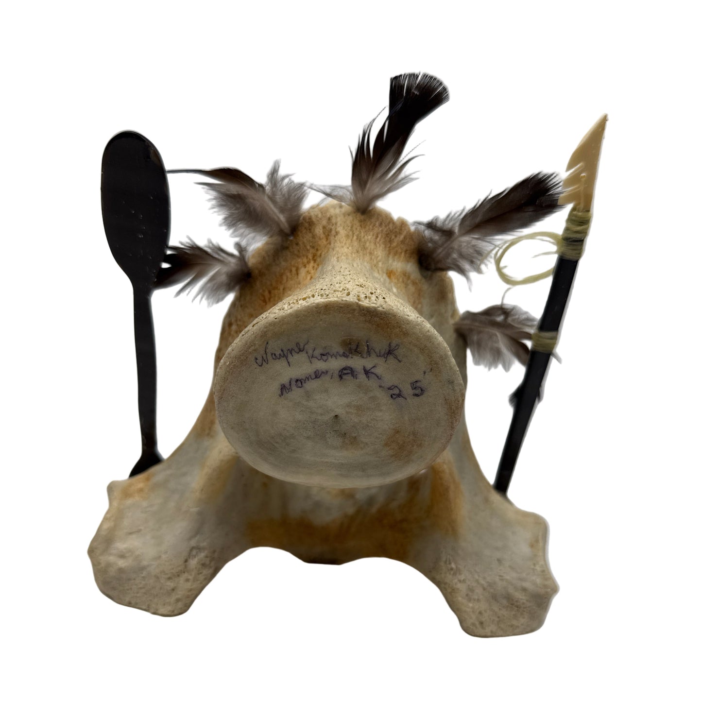Wayne Komakhuk Large Yup'ik Spirit Mask - Seal Hunter
