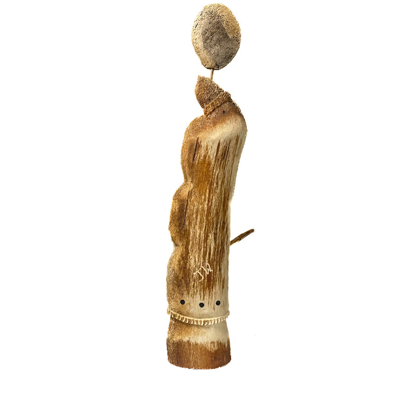 John Weyiouanna Sculpture Whalebone Drummer