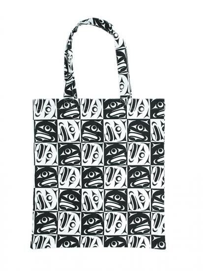 Klatle-Bhi Salmon Cotton Shopping Tote