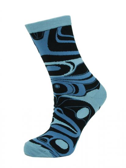 Bill Helin Frog Box Socks (Black/Blue)