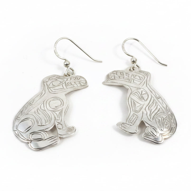 Gene Chilton Earrings Silver - Wolf