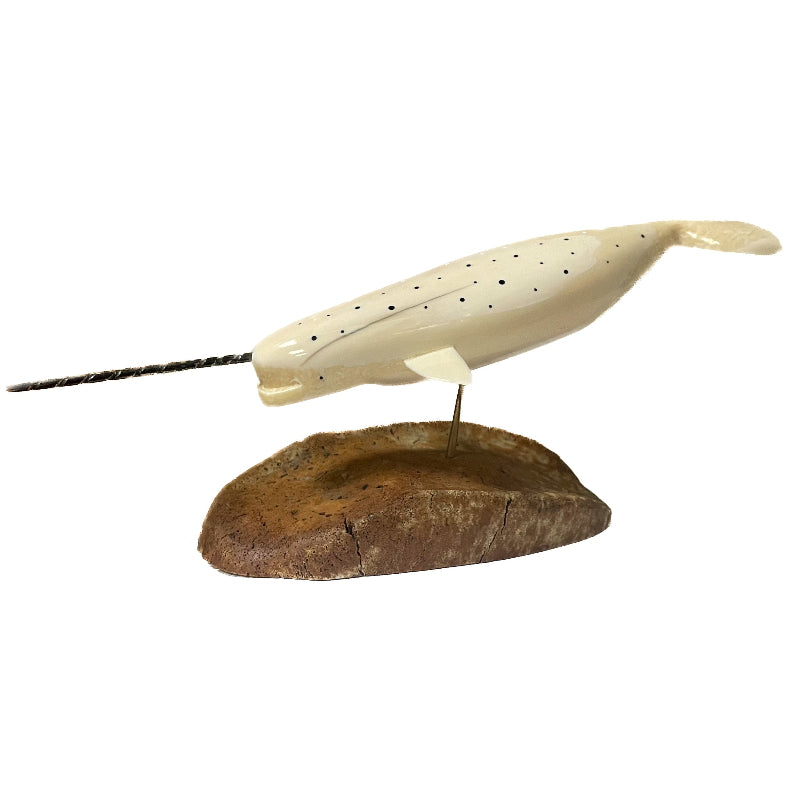 Robert McCoy-Apangalook Sculpture Ivory Narwhal