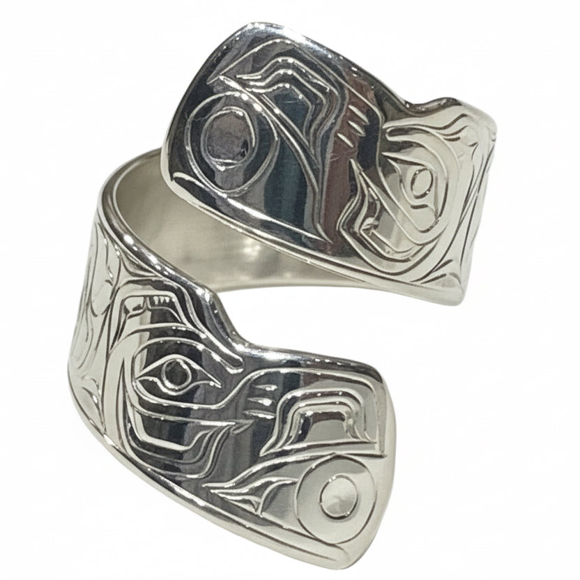 Tammy Owens Wrap Ring Silver - Raven & Sun