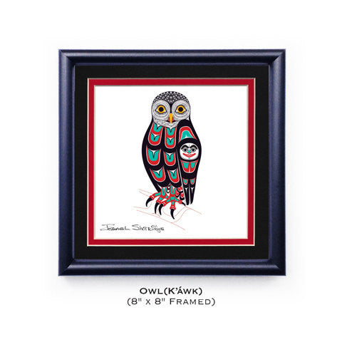 Shotridge Studios 8"x8" Framed Art Print - Various Designs