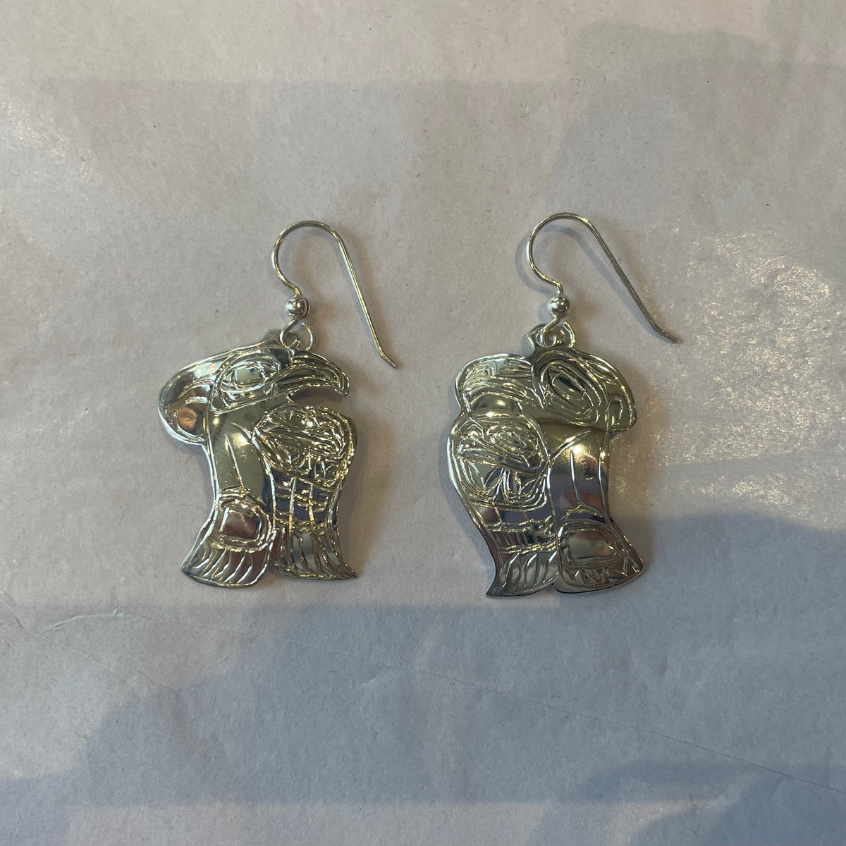 Gene Chilton Earrings Silver - Thunderbird