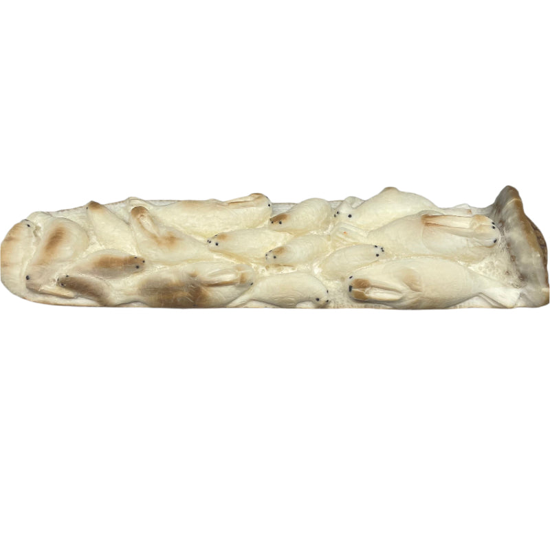 Andrew Rookok Sculpture Fossilized Ivory Walrus Herd