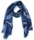 Raven Poly Woven Shawl (Blue)