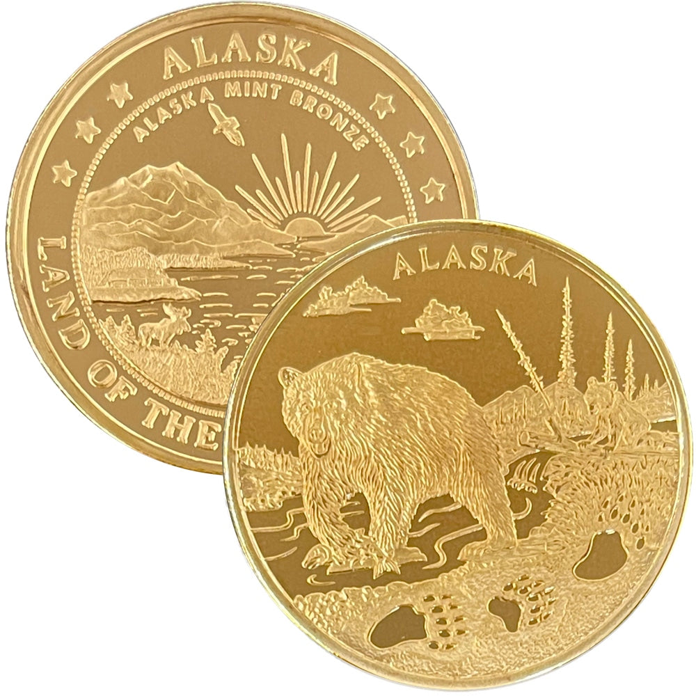 Bear Tracks Medallion Bronze