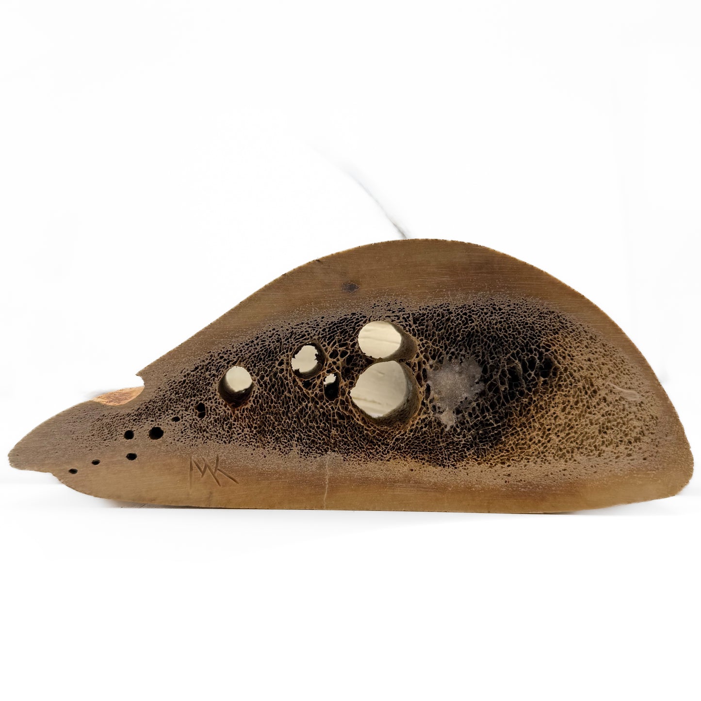 Miller Kingeekuk Ivory Whale Hunter Totem