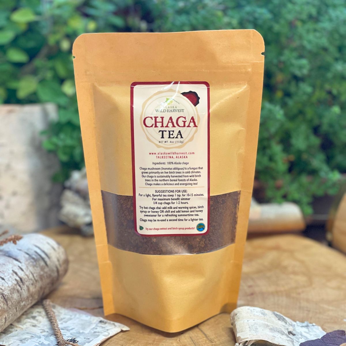 Alaska Wild Harvest Chaga Tea - 4 oz
