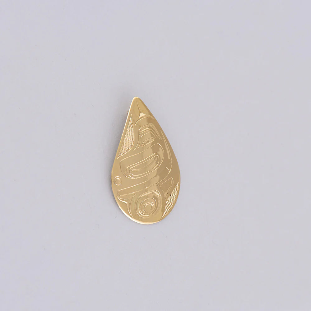 Don Yeomans Pendant 14k Gold - Eagle Looking at You