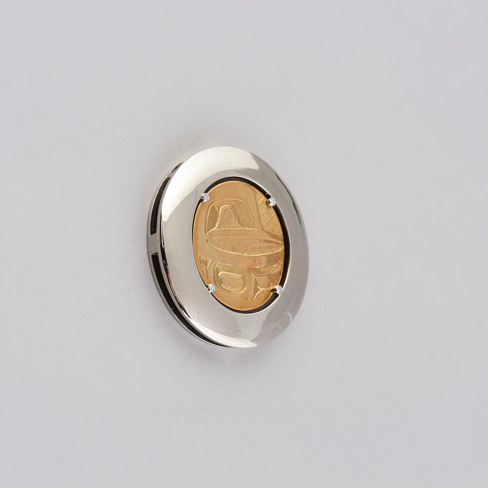 Phil Janze Pendant 14k Gold with Diamond - Grouse