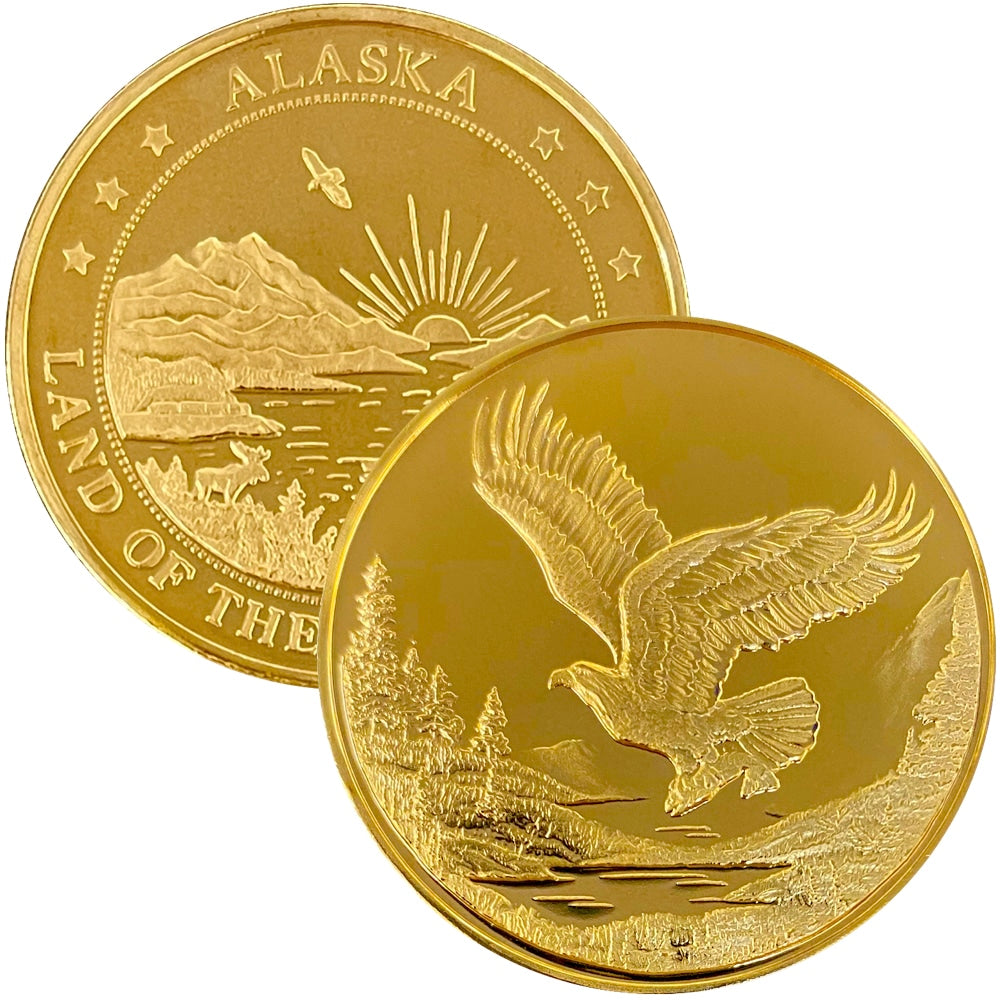 Eagle In Flight Medallion Bronze