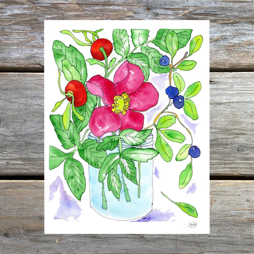 Art Card - Fall Bouquet by Natasha Zahn Studios