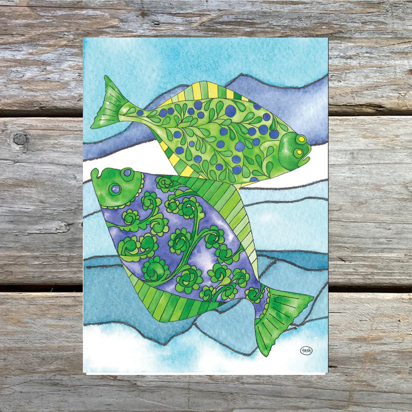 Art Card - Halibut Fingers Recipe 5 x 7