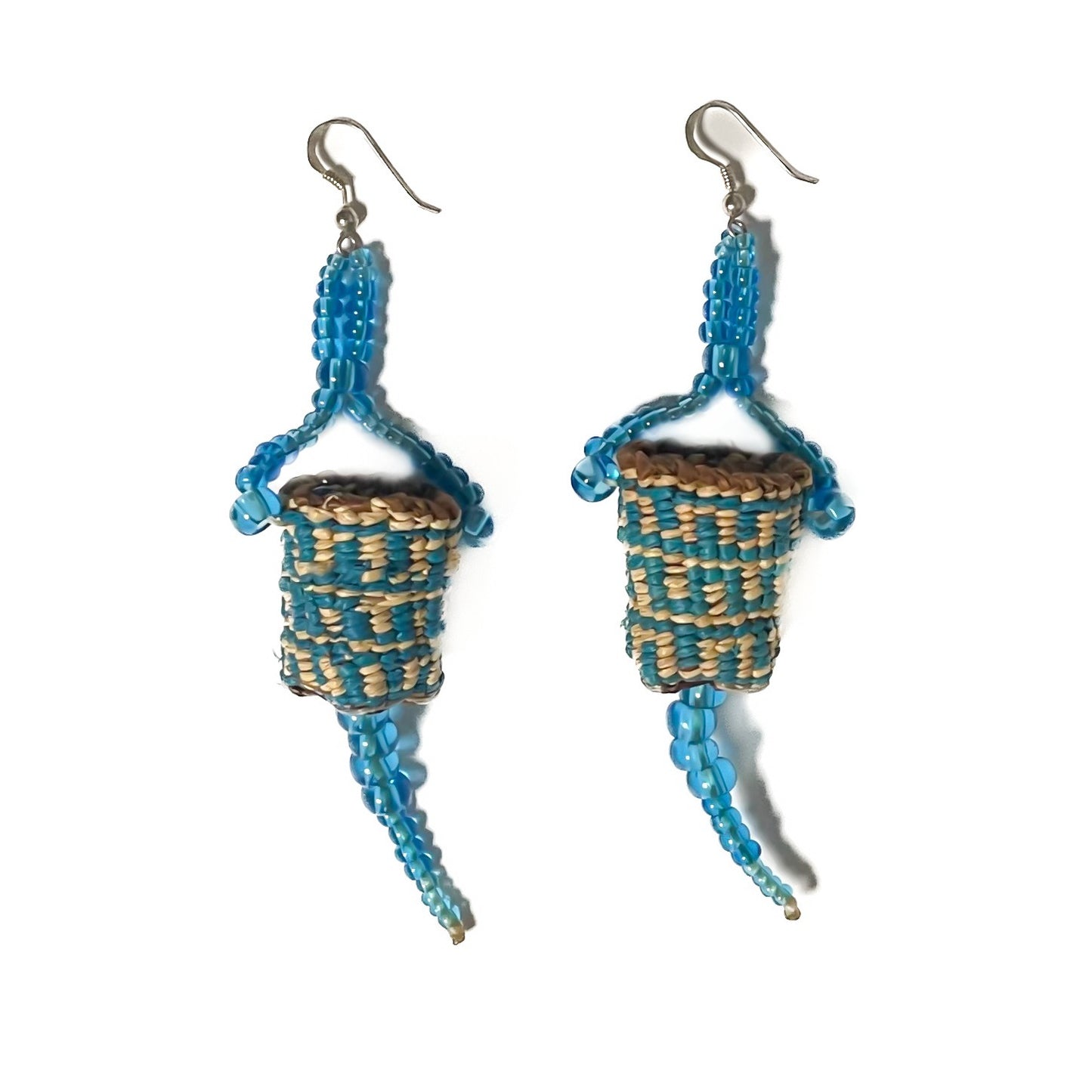 Bobbie Bush Earrings Woven Basket