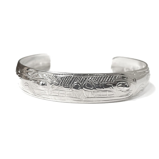 Gene Chilton Bracelet Silver 1/2" - Wolf