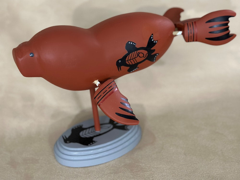 Sculpture - Amos; Wood & Paint, Spirit Animal
