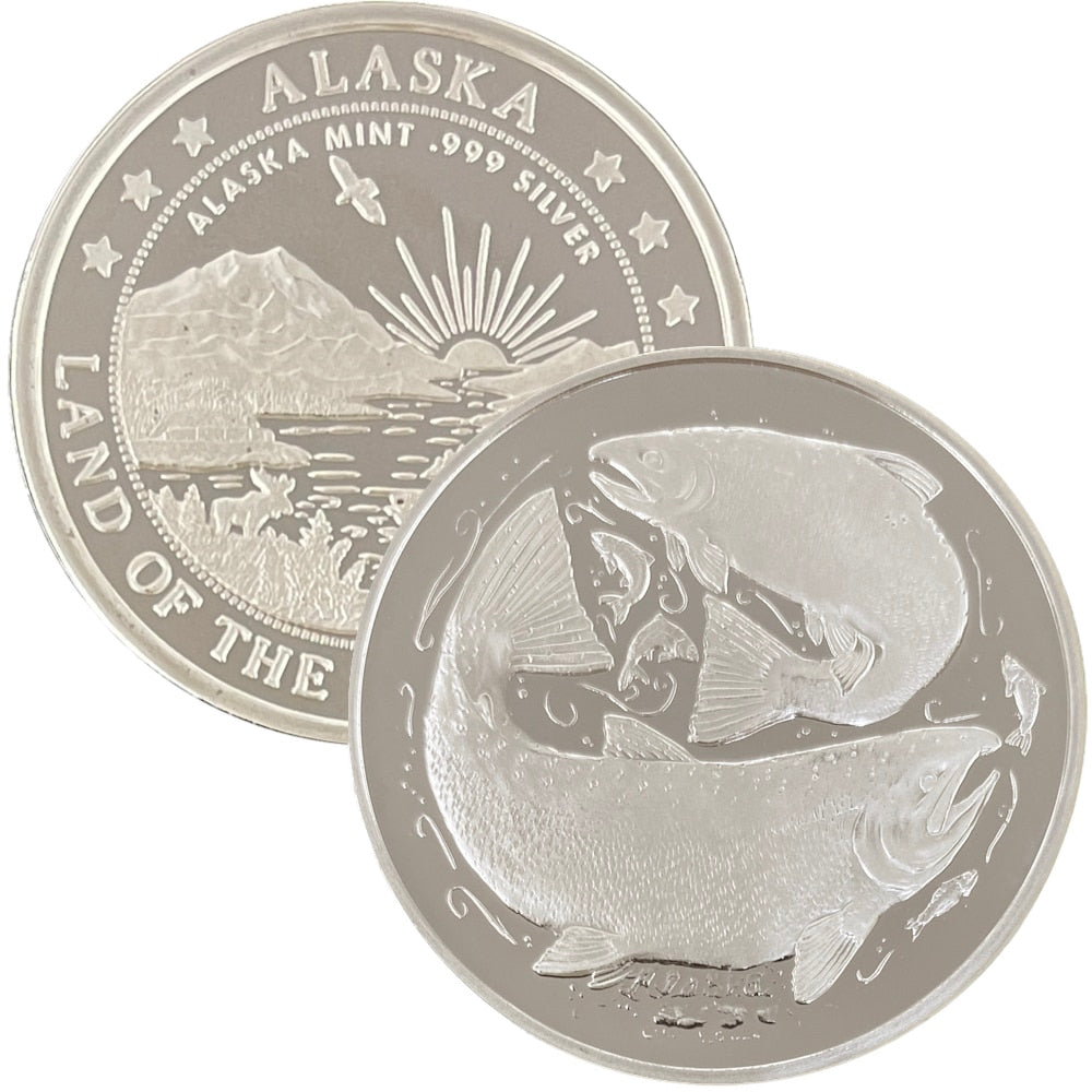King Salmon Medallion 1 oz Silver