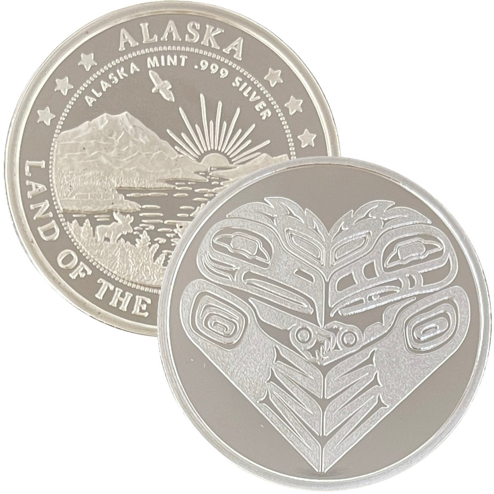 Totemic Love Bird Medallion 1 oz Silver