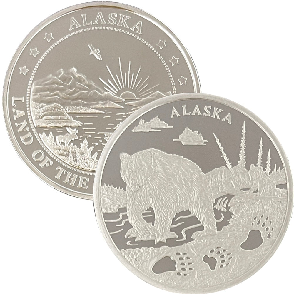 Bear Tracks Medallion 1 oz Silver