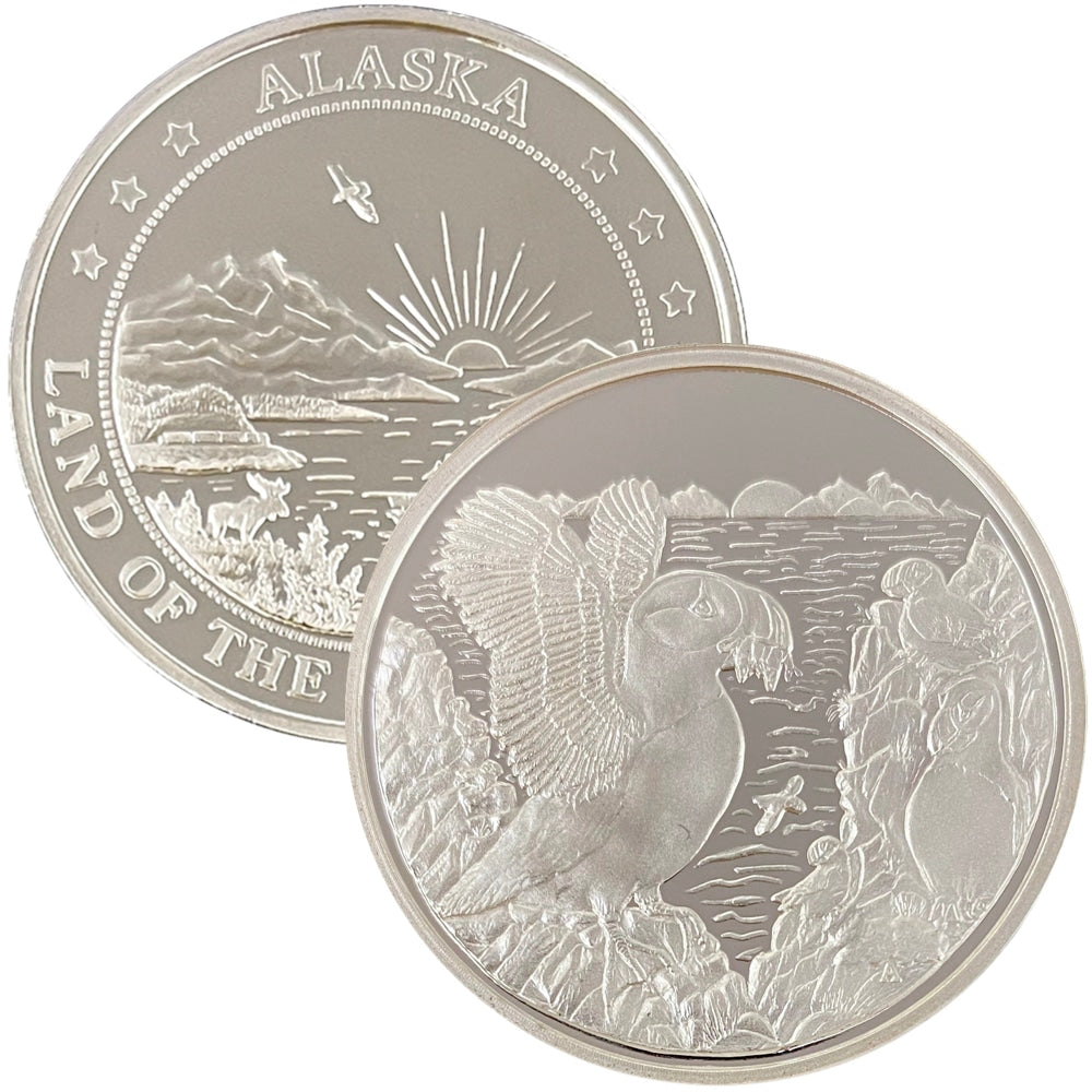 Puffin Medallion 1 oz Silver
