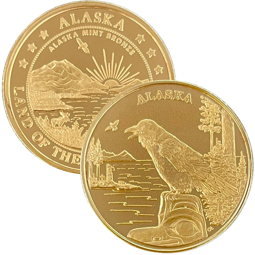 Raven Bronze Medallion