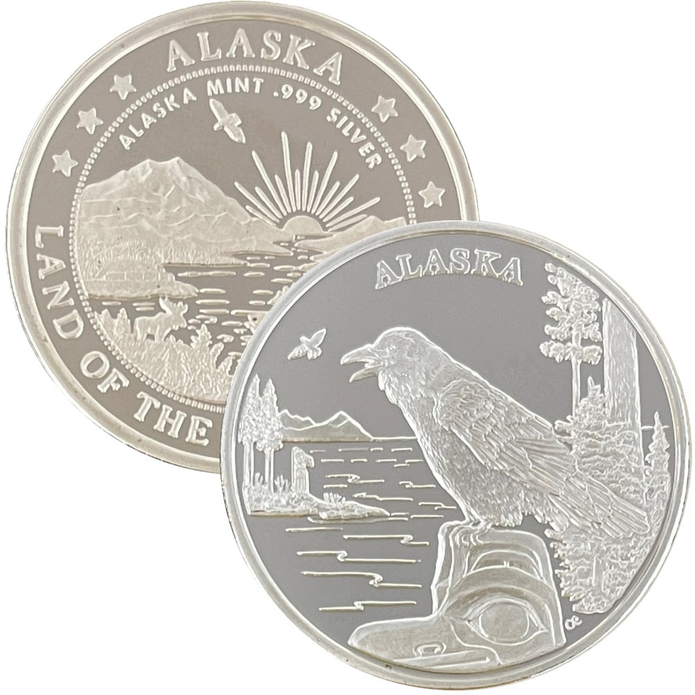 Raven 1 oz Silver Medallion