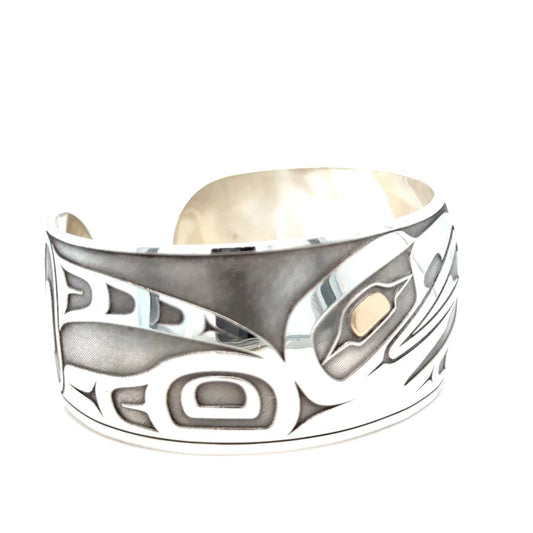 Grant Pauls Bracelet Silver & 14 kt Gold Raven