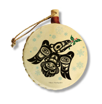 Shotridge Studios Mini Drum Ornaments - Various Designs