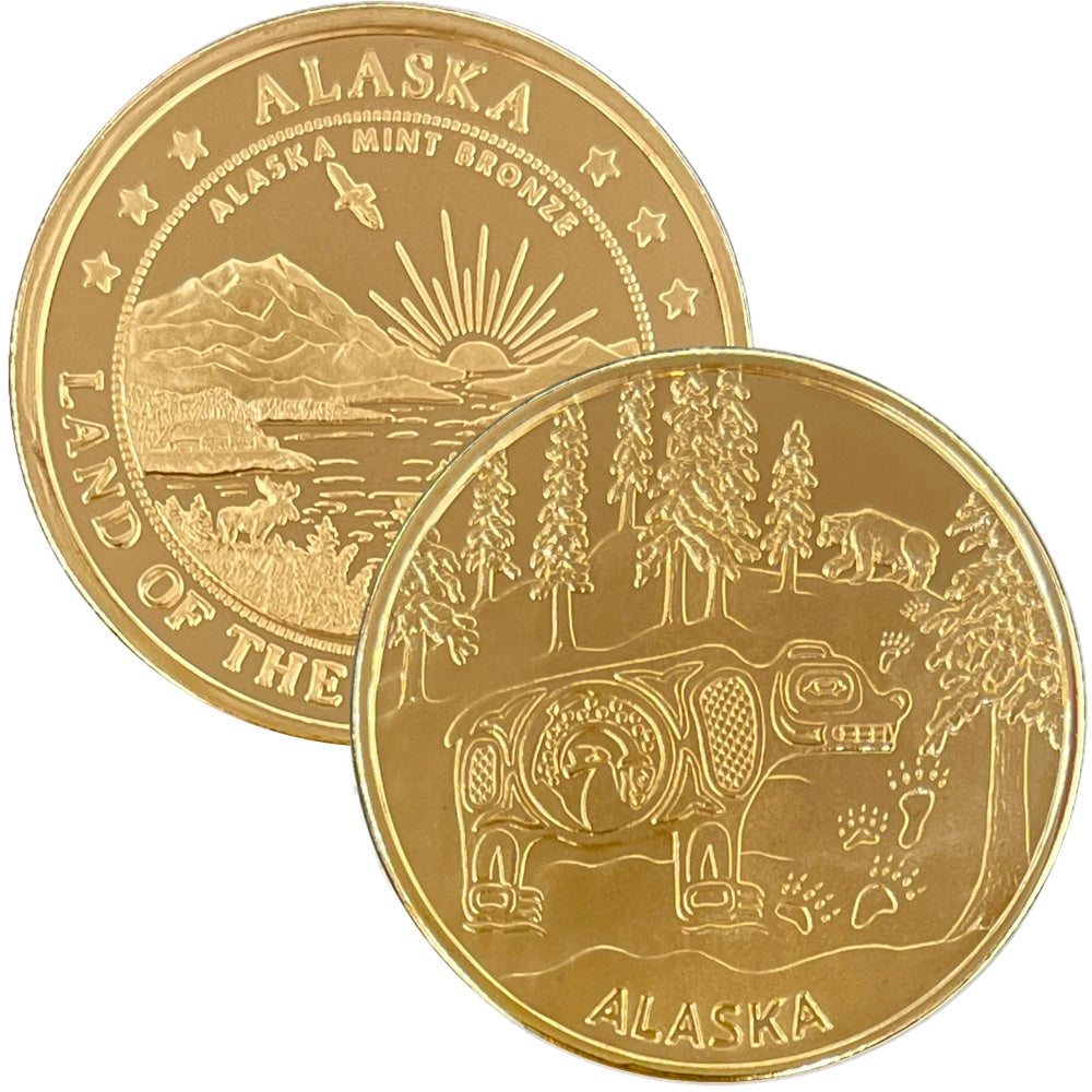 Totemic Bear Medallion Bronze