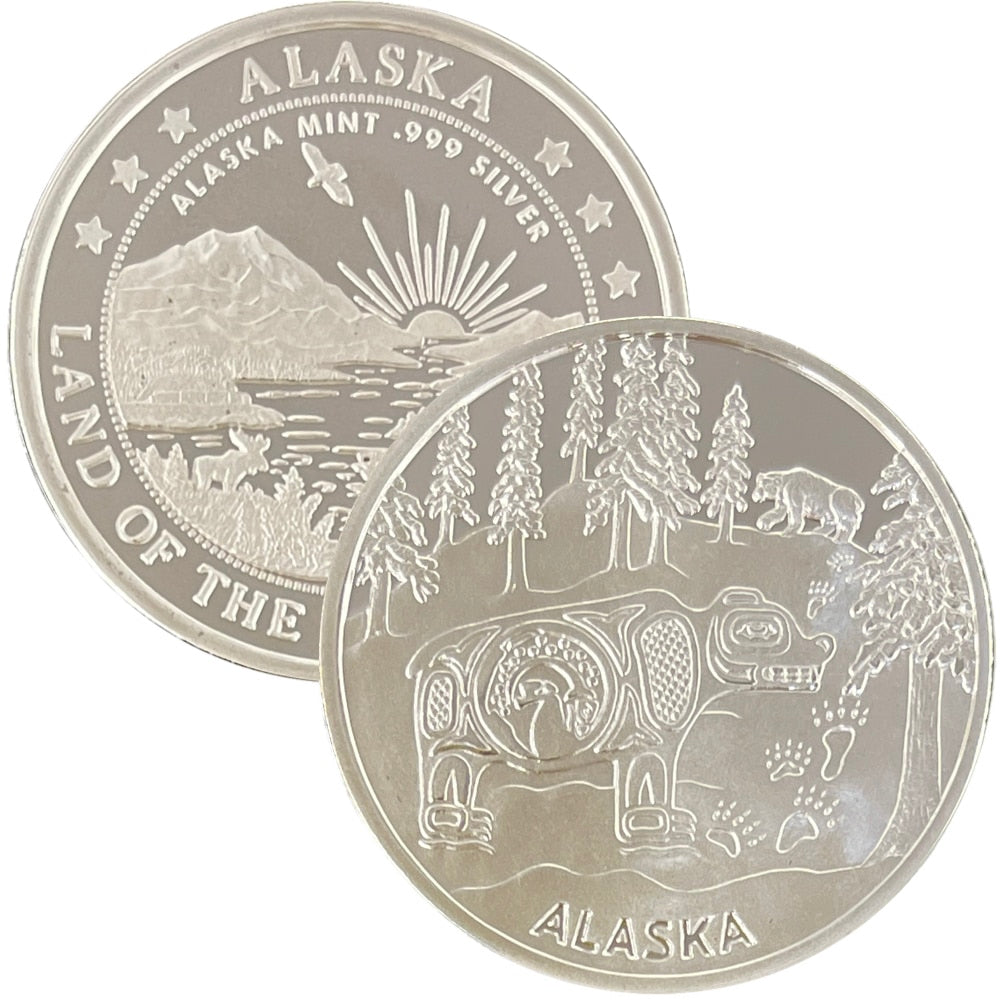 Totemic Bear Medallion 1 oz Silver