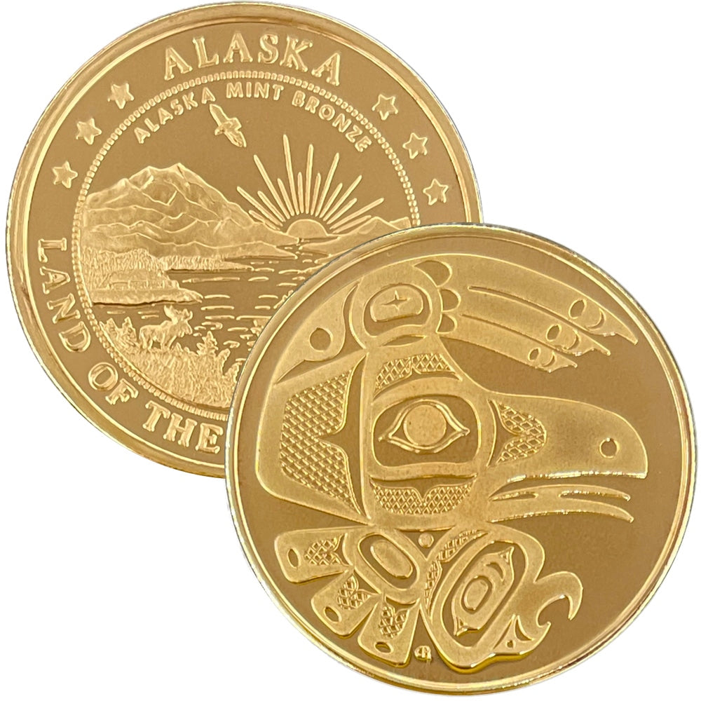 Totemic Raven Medallion Bronze