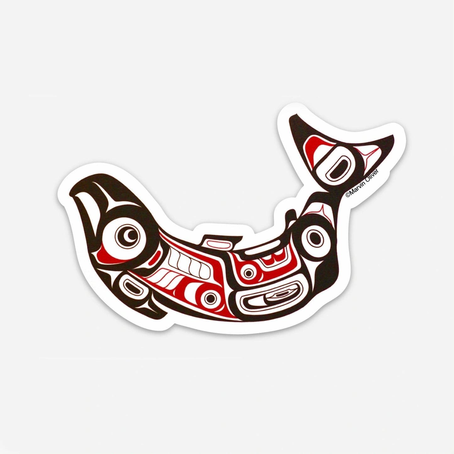 Marvin Oliver Sticker - Salmon