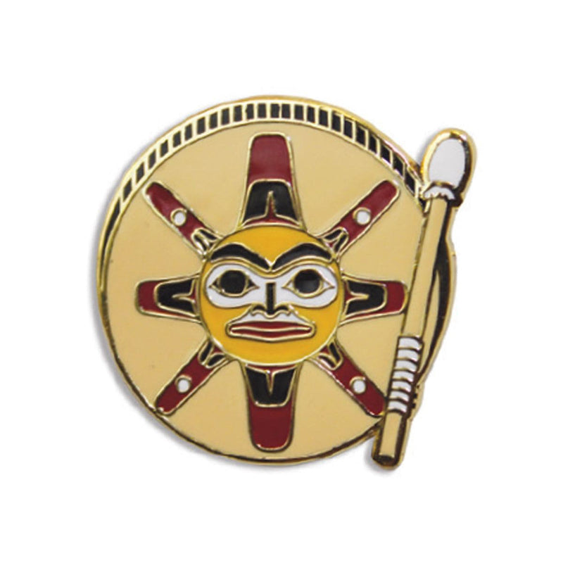 Enamel Pin - Sun Drum