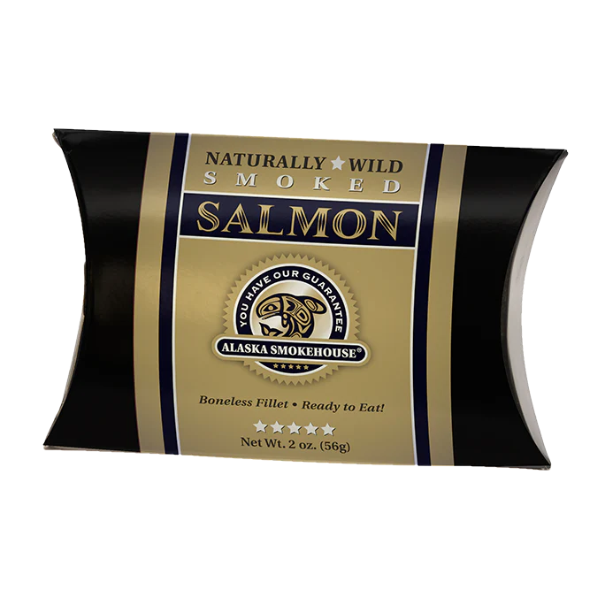 Alaska Smokehouse Wild Smoked Salmon in Gold Pillow 2 oz