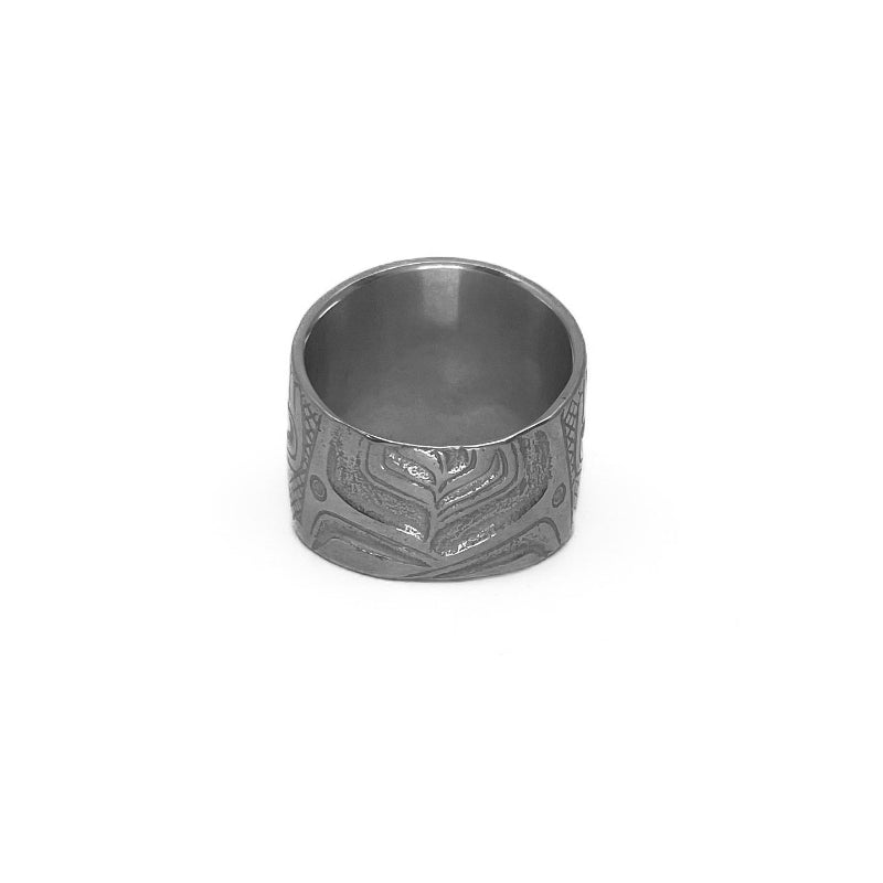 Morgan Asoyuf Ring Silver "Human Face"