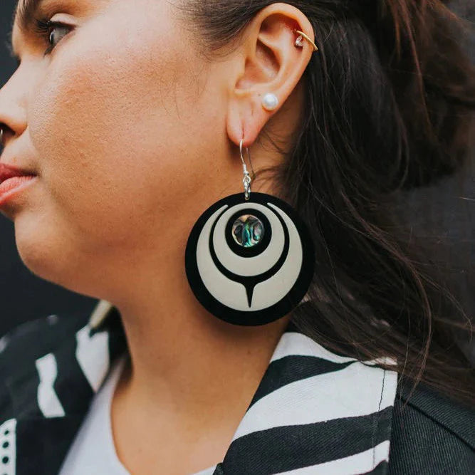 Owl Eye - Ivory -Design by Copper Canoe Woman