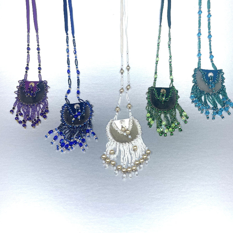 Barbara Apangalook Seal Skin Beaded Pouch