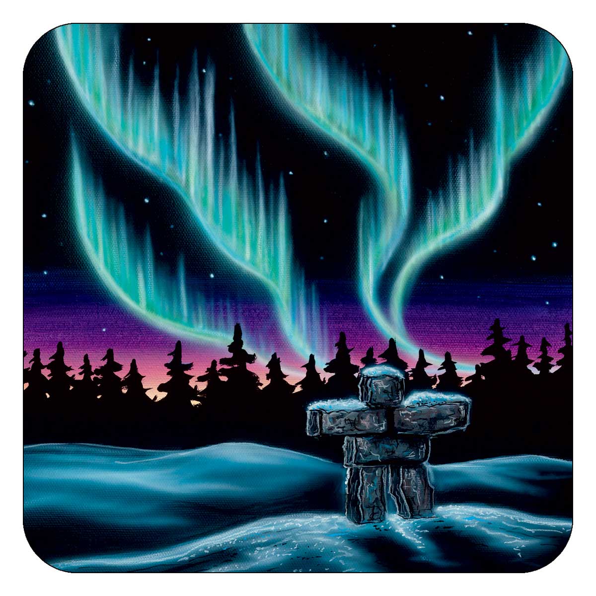 Sky Dance - Inukshuk Coasters