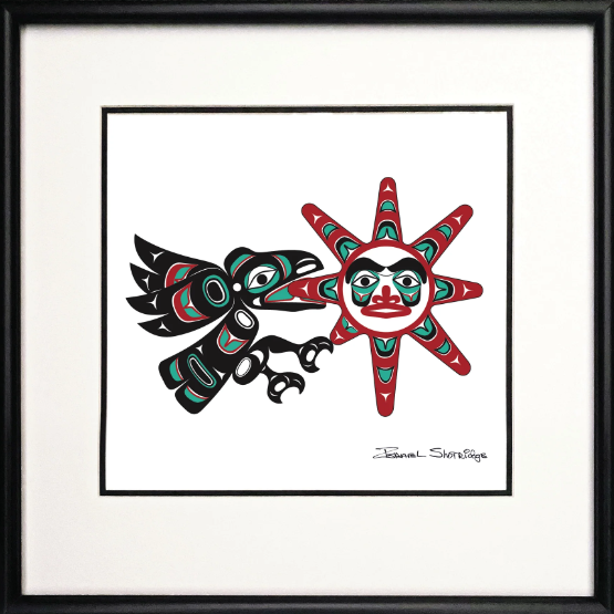 Shotridge Studios Art Print - 16"x16" Framed, Double Mat, Various Designs