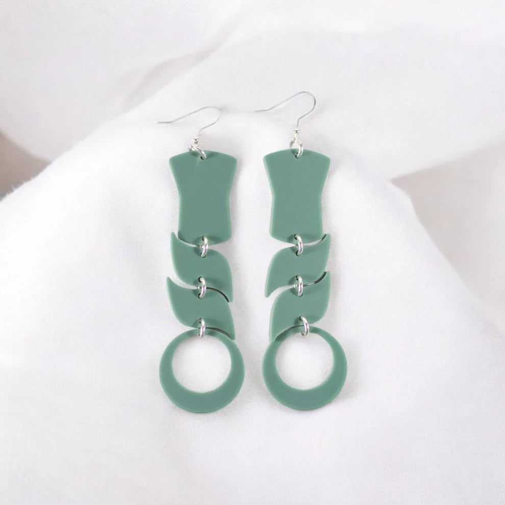 Copper Canoe Woman Spirit Flow Earrings