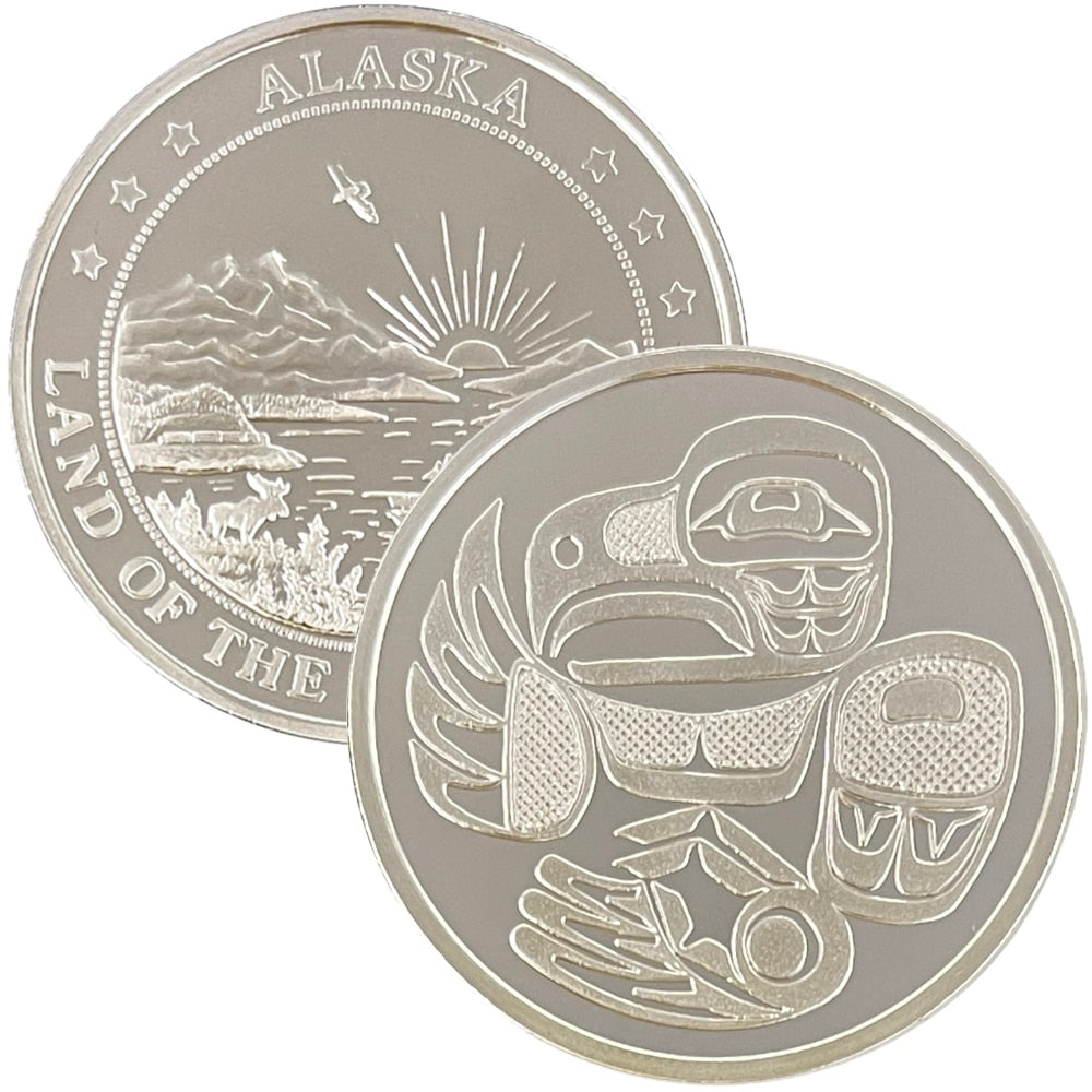 Totemic Eagle Medallion 1 oz Silver