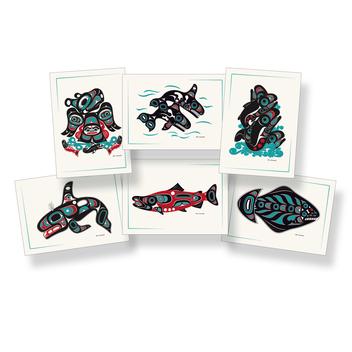 Shotridge Studios Northwest Sea Life Art Card Set