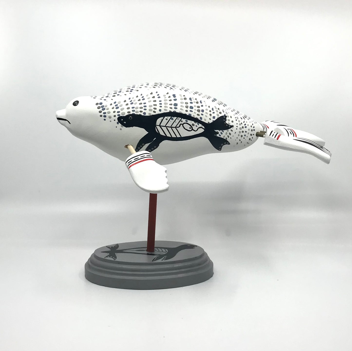 Sculpture - Amos; Wood & Paint, Spirit Animal