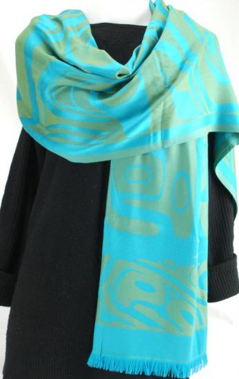 Bear Box Poly Jacquard Shawl