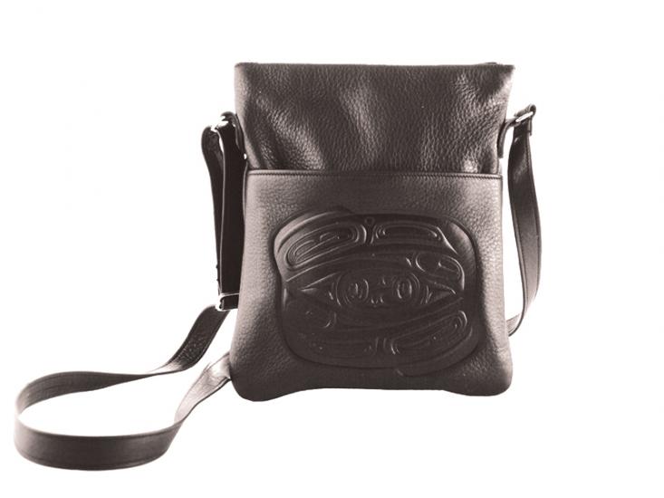 Raven Embossed Solo Bag (Leather)